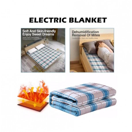 Электрическое одеяло с термостатом Electric Blanket 180х150 см  оптом-3