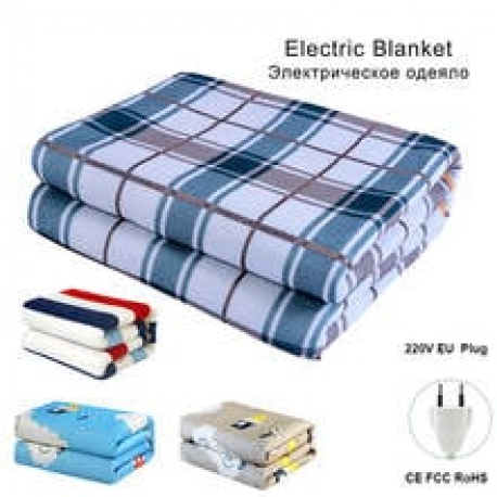 Электрическое одеяло с термостатом Electric Blanket 180х150 см  оптом-4