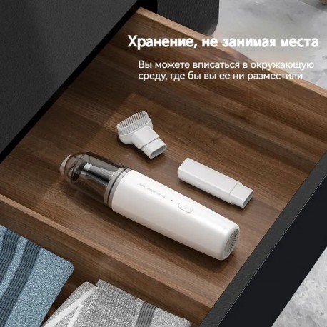 Портативный беспроводной мощный мини-пылесос с 2 скоростями  оптом-9