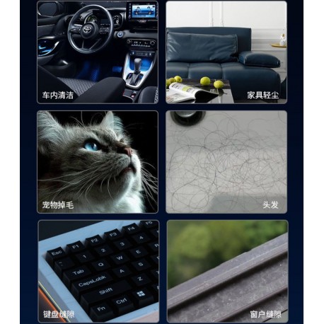 Ручной портативный пылесос Natudeco 1500 мАч, с пылесборником-4