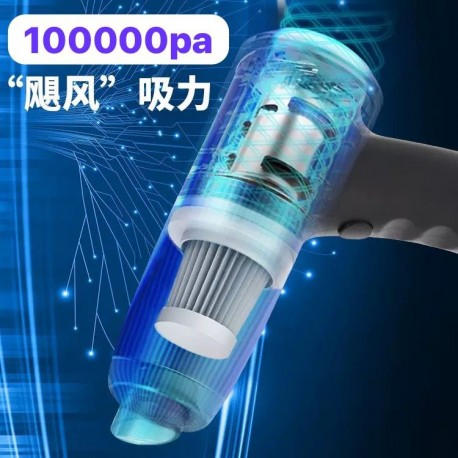 Ручной портативный пылесос Natudeco 1500 мАч, с пылесборником-6