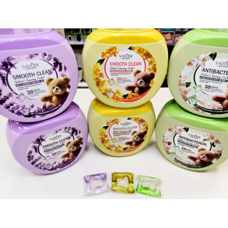 Гель-капсулы для стирки Sadoer Smooth Clean лаванда 30 шт оптом-1
