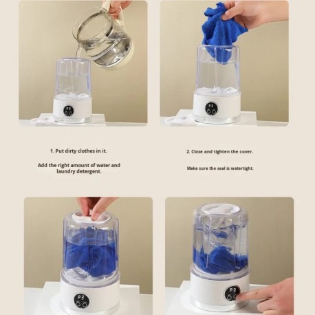 Портативная беспроводная мини стиральная машина для стирки нижнего белья-1