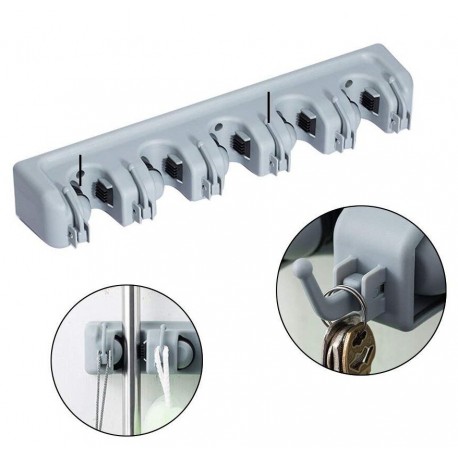 Настенный держатель для уборочного инвентаря  оптом-3