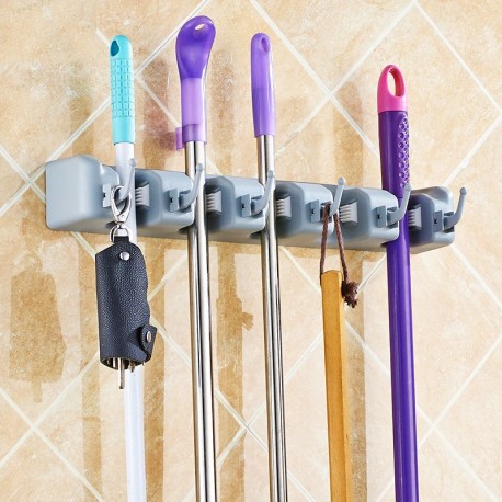 Настенный держатель для уборочного инвентаря  оптом-7