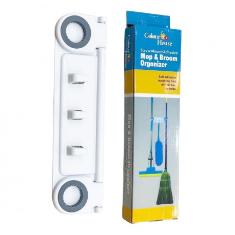 Настенный держатель хозяйственного инвентаря Mop & Broom Organizer  оптом-2