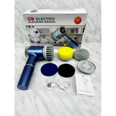 Электрическая щетка для уборки 5 в 1 ELECTRIC CLEANING BRUSH со сменными насадками  оптом-3