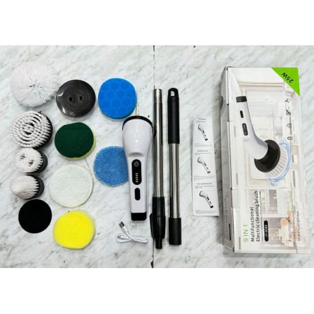 Электрическая щетка-швабра 9 в 1 для уборки с насадками-2