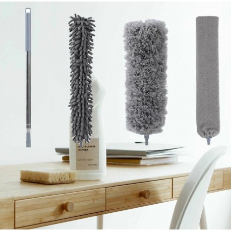 Щетка для удаления пыли 3 в 1 с телескопической ручкой  оптом-9