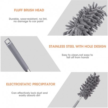 Щетка для удаления пыли 3 в 1 с телескопической ручкой  оптом-3