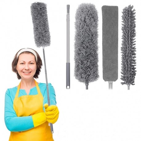 Щетка для удаления пыли 3 в 1 с телескопической ручкой  оптом-1