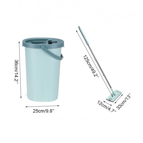 Швабра с отжимом и ведром для мытья полов 8 л  оптом-5