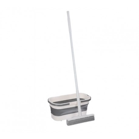 Швабра с бесконтактным отжимом и со складным ведром  оптом