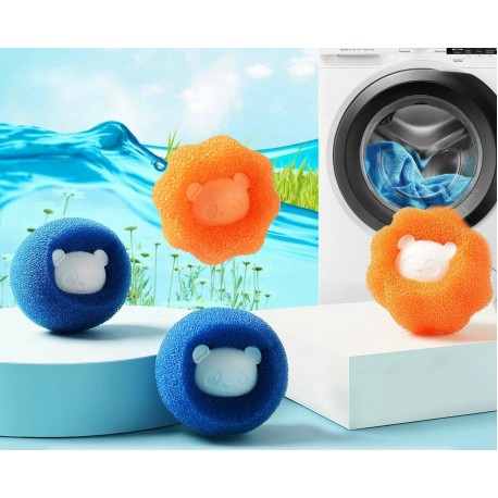 Многоразовый шарик Washing Machine Cleaning Ball LD-1008 для стирки пуховиков, шерсти, 2 шт  оптом-4