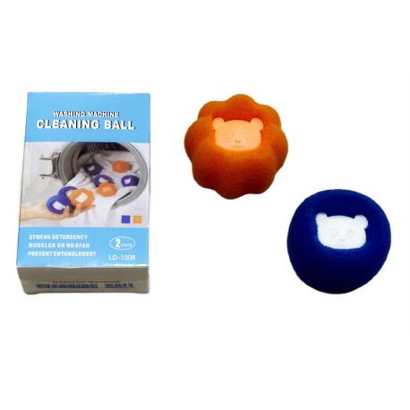 Многоразовый шарик Washing Machine Cleaning Ball LD-1008 для стирки пуховиков, шерсти, 2 шт  оптом-1