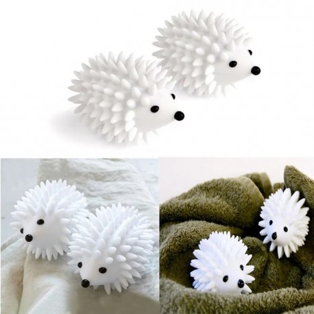 Пластиковый многоразовый шарик для стирки и сушки Ежик, 2 шт  оптом-3