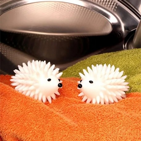 Пластиковый многоразовый шарик для стирки и сушки Ежик, 2 шт  оптом-6