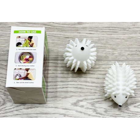 Пластиковый многоразовый шарик для стирки и сушки Ежик, 2 шт  оптом-7