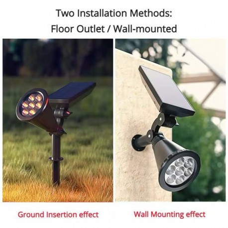 Уличный светильник для подсветки фасада на солнечной батареи-5