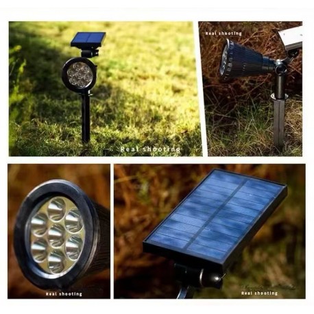 Уличный светильник для подсветки фасада на солнечной батареи-8