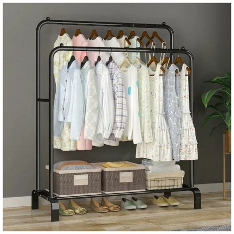 Двойная напольная вешалка для одежды W-01  оптом-4