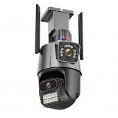 IP камера видеонаблюдения  поворотная VISUAL ANGLE CLOUD WiFi 360 4G 8MP 4K двойной объектив 