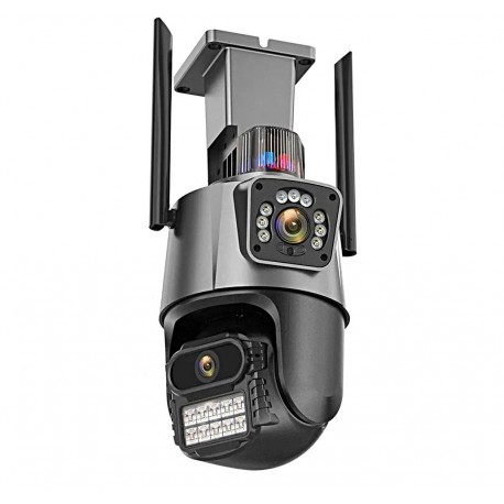 IP камера видеонаблюдения  поворотная VISUAL ANGLE CLOUD WiFi 360 4G 8MP 4K двойной объектив  оптом