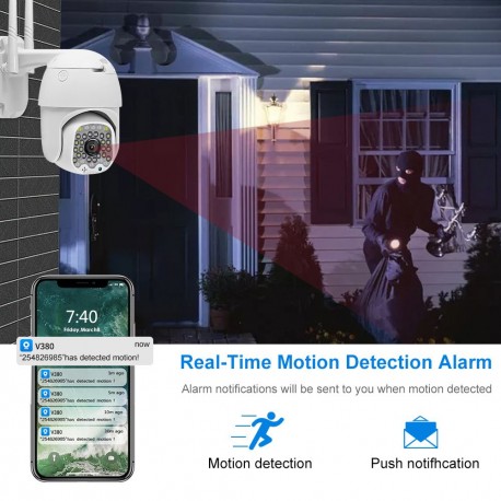 Камера наружного видеонаблюдения WIFI V380 PRO  оптом-4