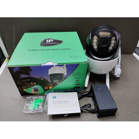 Наружная мини-купольная IP камера видеонаблюдения FD WIFI UIO V380 Pro с ночной съемкой, датчиком движения и сигнализацией  оптом-7