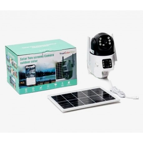 Поворотная IP Камера 4G с 2 объективами на солнечной батарее оптом-3