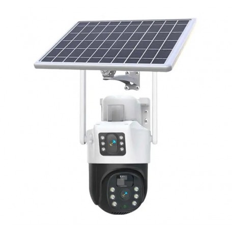 Поворотная IP Камера 4G с 2 объективами на солнечной батарее оптом
