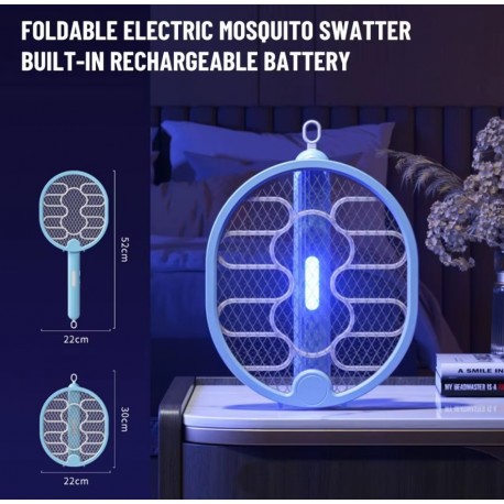 Мухобойка ловушка для насекомых, аккумуляторная складная, настенная-5