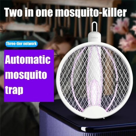 Складной электрический отпугиватель USB DC3000V для насекомых и комаров 23 см, наружный-4