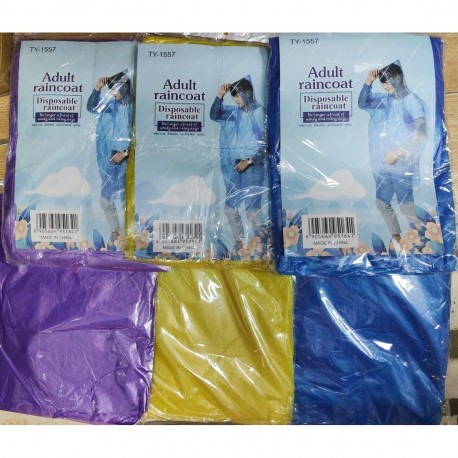 Плащ-Дождевик Adult Raincoat TY-1557 с капюшоном-1