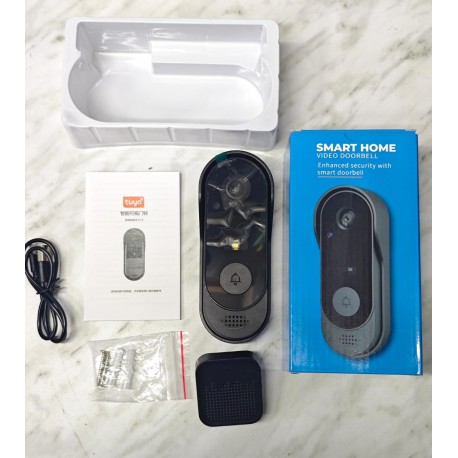 Беспроводной дверной звонок с камерой tuja Smart Home Video Doorbell  оптом-5