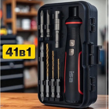 Электрическая отвертка 41 в 1 для точных работ ISA T-41 -2