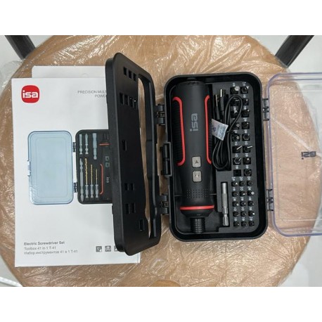 Электрическая отвертка 41 в 1 для точных работ ISA T-41 -4
