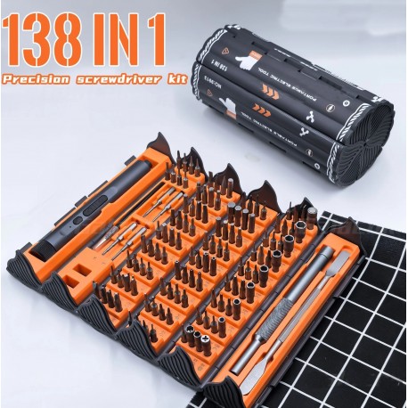 Набор 138 в 1 многоразрядных аккумуляторных отверток ISA T-138E SCREWDRIVER SET-4