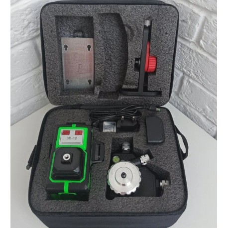 Лазерный уровень 360 градусов строительный 3D/12 в чехле  оптом-8