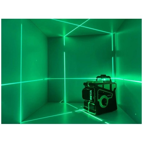 Лазерный уровень 360 градусов строительный 3D/12 в чехле  оптом-6