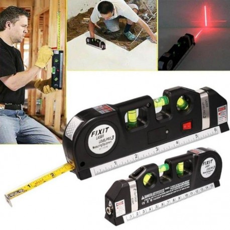 Лазерный уровень 4 в 1 Fixit Laser Level Pro 3 с рулеткой  оптом-2
