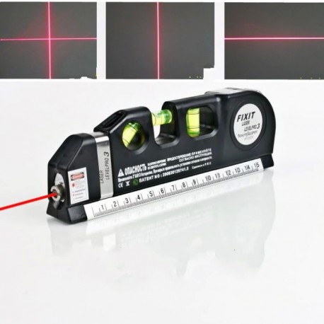 Лазерный уровень 4 в 1 Fixit Laser Level Pro 3 с рулеткой  оптом-3