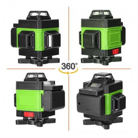 Линейный лазерный уровень 4D GREEN 16 LINE LASER LEVEL самонивелирующийся с 16 лазерами  оптом-1