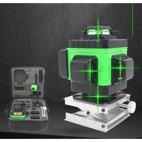 Линейный лазерный уровень 4D GREEN 16 LINE LASER LEVEL самонивелирующийся с 16 лазерами  оптом-5