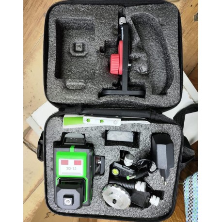 Линейный лазерный уровень 4D GREEN 16 LINE LASER LEVEL самонивелирующийся с 16 лазерами  оптом-10