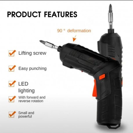 Литиевая электрическая отвертка Lithium Screwdriver 45 насадок  оптом-3