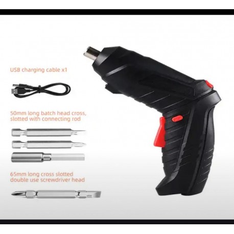 Литиевая электрическая отвертка Lithium Screwdriver 45 насадок  оптом-4