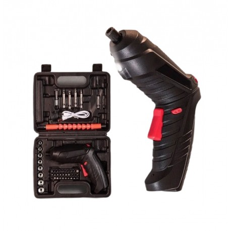 Литиевая электрическая отвертка Lithium Screwdriver 45 насадок  оптом
