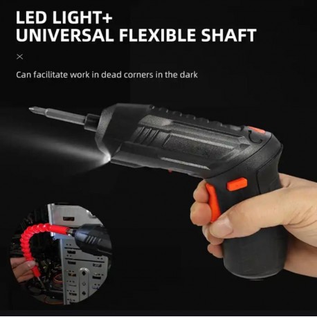 Литиевая электрическая отвертка Lithium Screwdriver 45 насадок  оптом-9