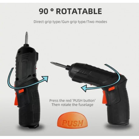 Литиевая электрическая отвертка Lithium Screwdriver 45 насадок  оптом-6